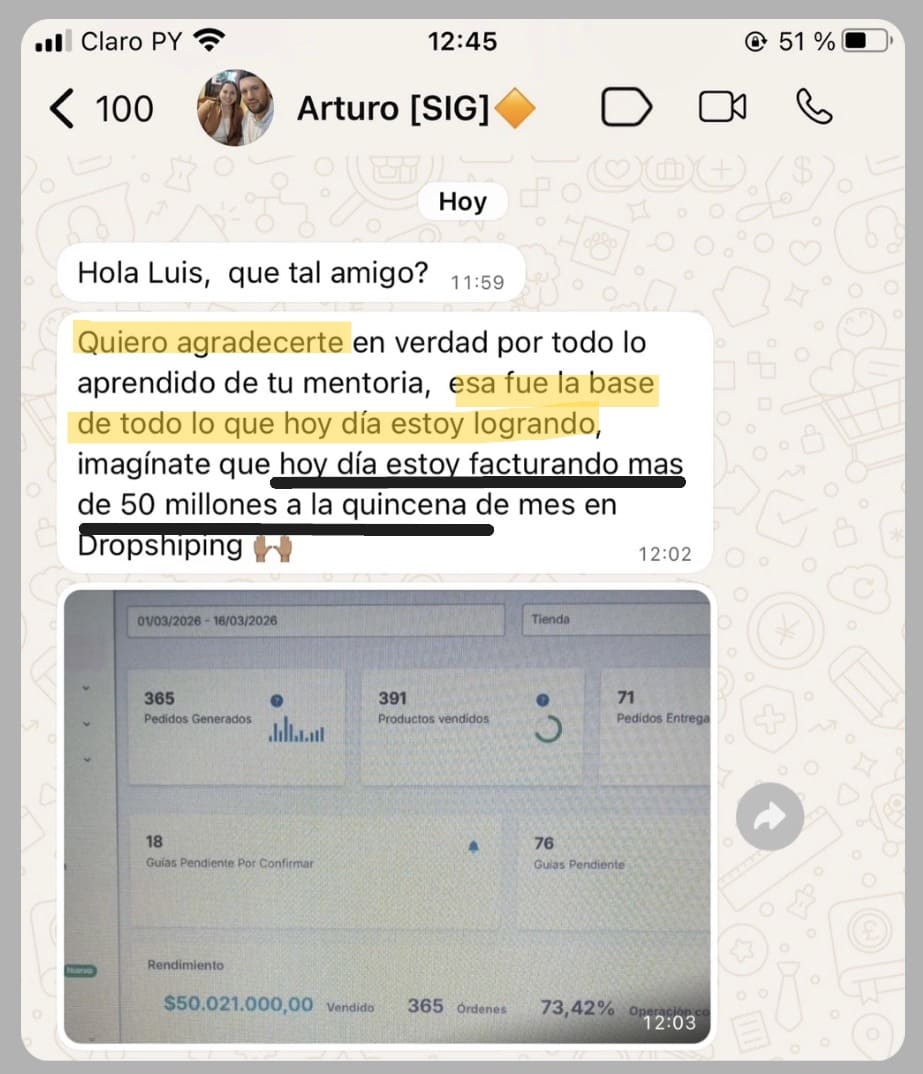 Arturo escaló sus ventas y hoy vive de esto