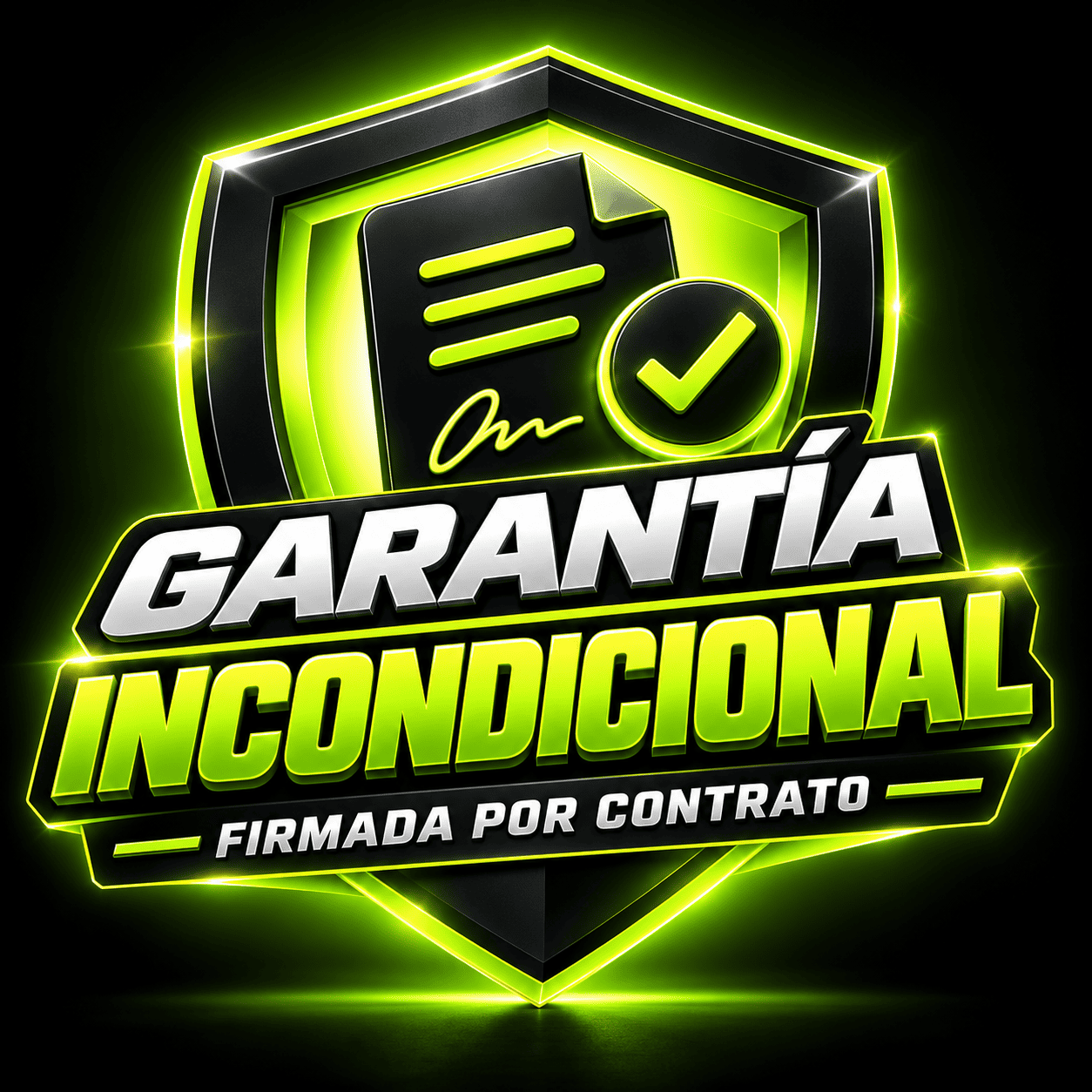 Garantía de resultados firmada por contrato